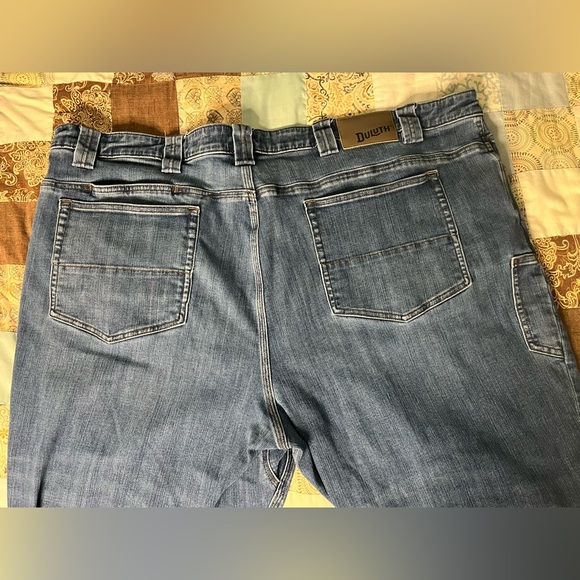 Duluth Trading Men's Ballroom Double Flex Jeans 48X30 Relaxed Fit Medium Wash - Picture 4 of 8